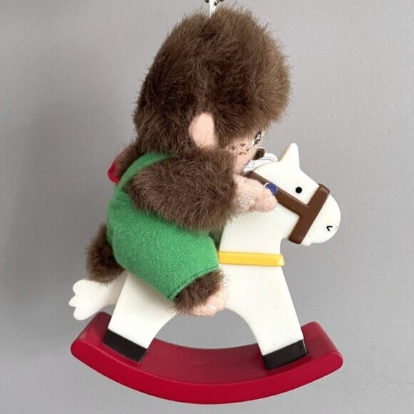 Monchhichi (Sekiguchi) Plush Riding Rocking Horse Window Hang - tags attached! - Picture 2 of 8